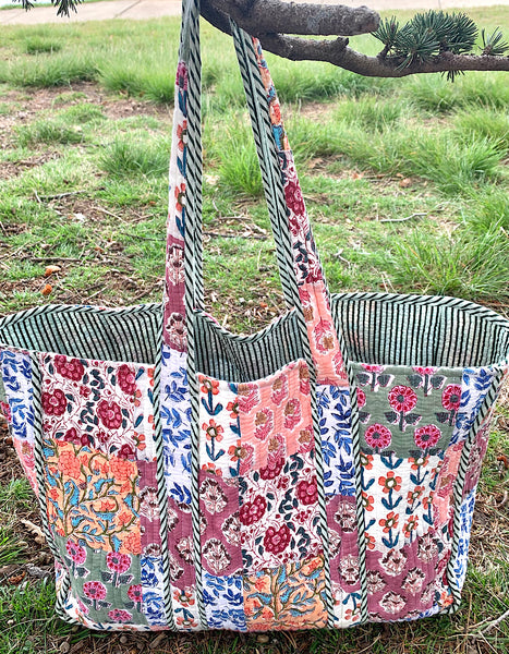 Patchwork Quilted Tote Bag – River Goddess