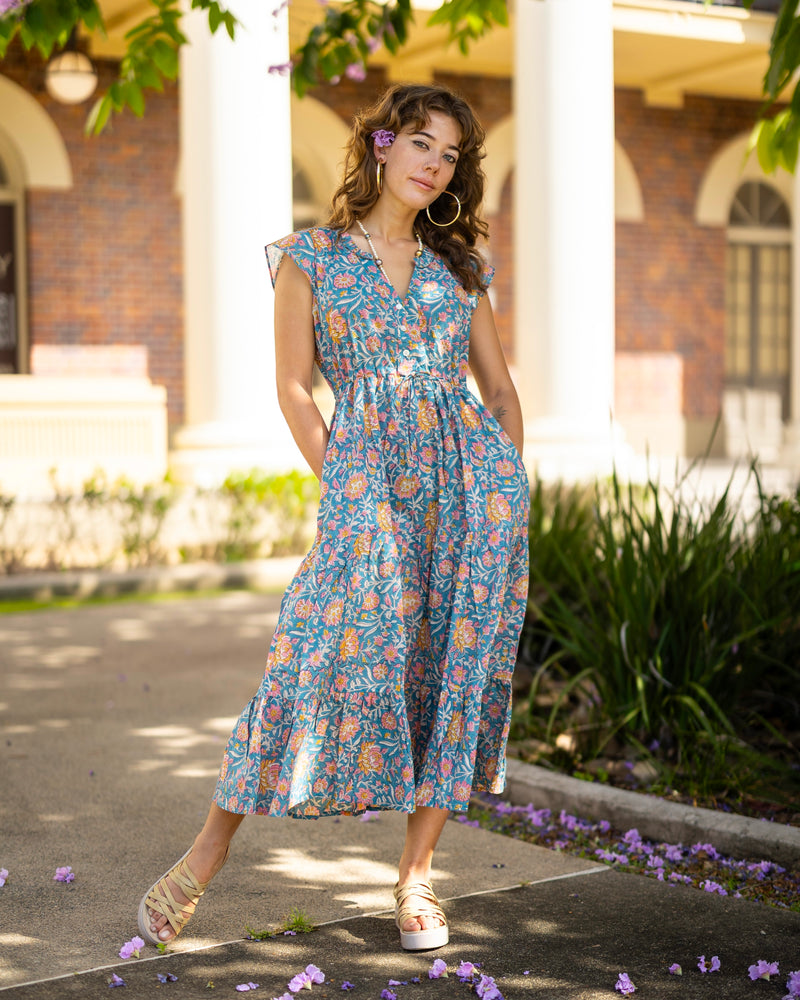 Saheli Midi in Zinnia