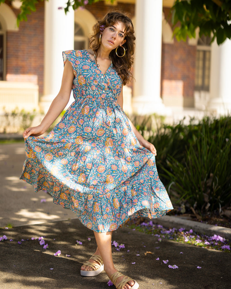 Saheli Midi in Zinnia