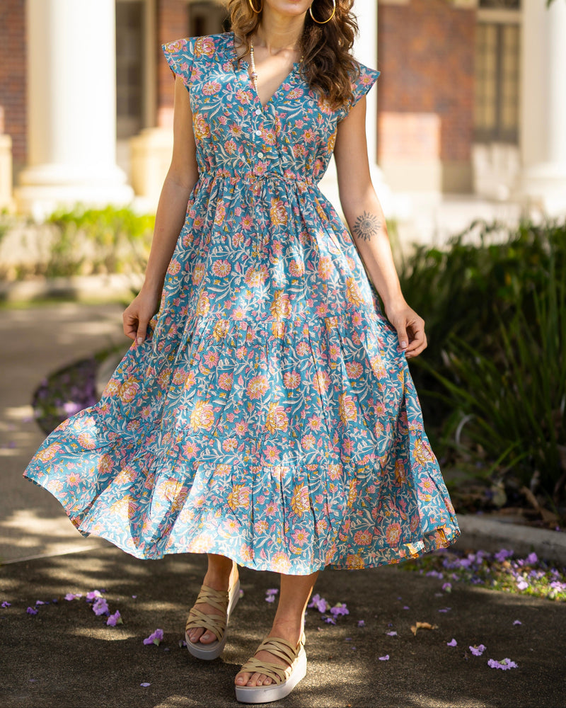 Saheli Midi in Zinnia