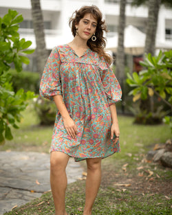 Sama Short Dress in Bloom