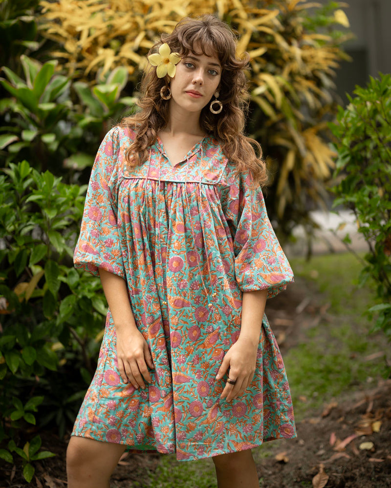 Sama Short Dress in Bloom