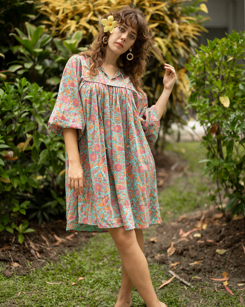 Sama Short Dress in Bloom