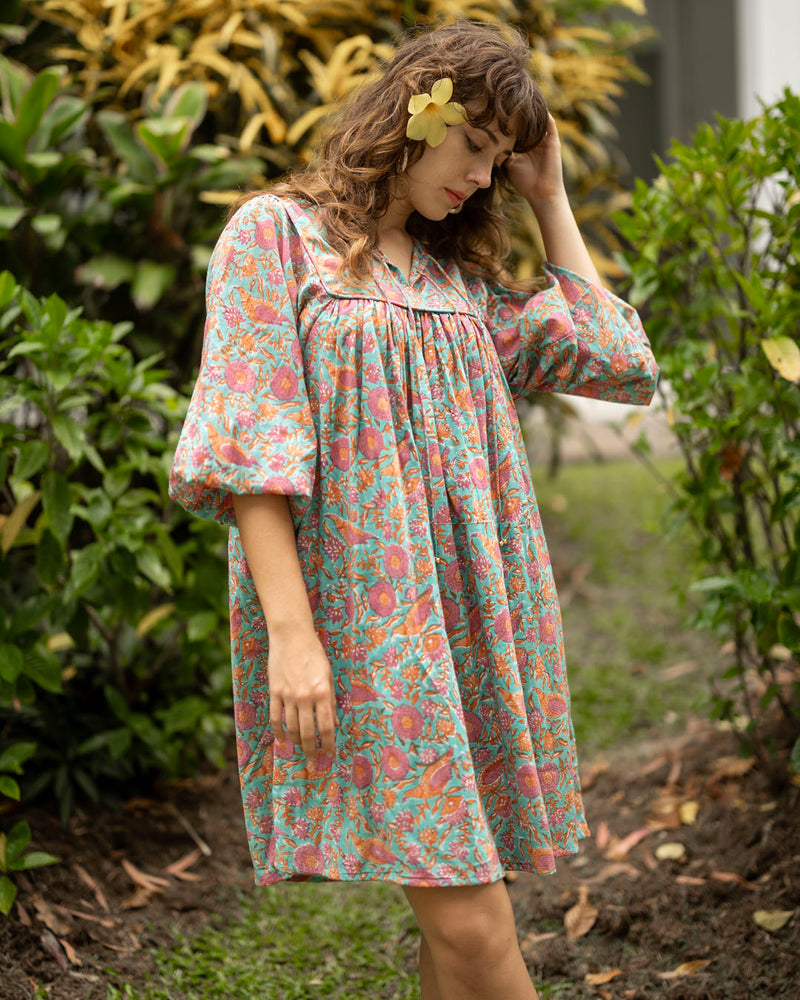 Sama Short Dress in Bloom