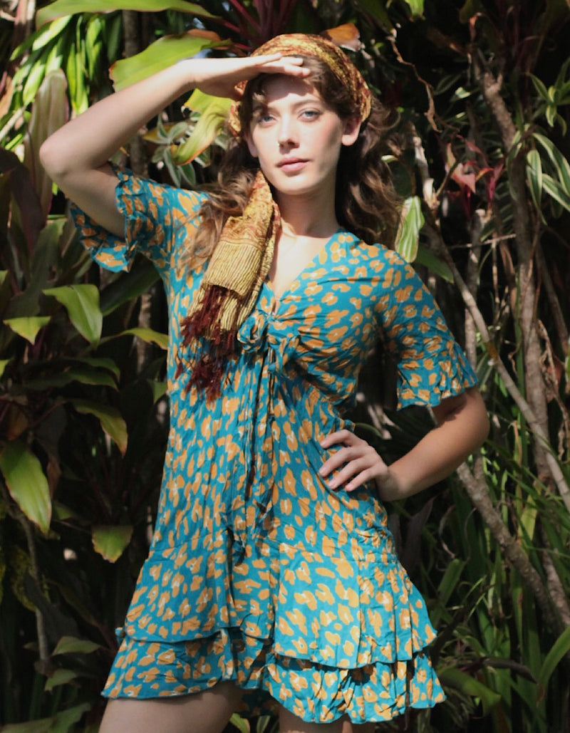 Bella Short Dress in Nomad