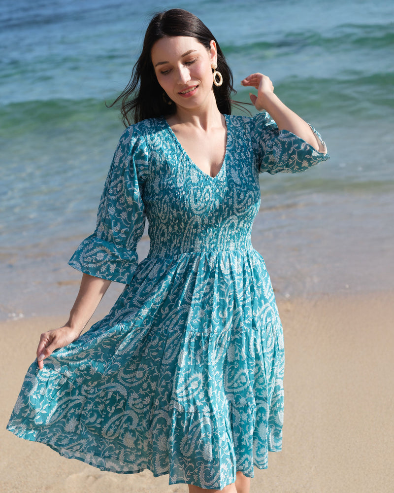 Kaaya Short Dress in Summer Breeze