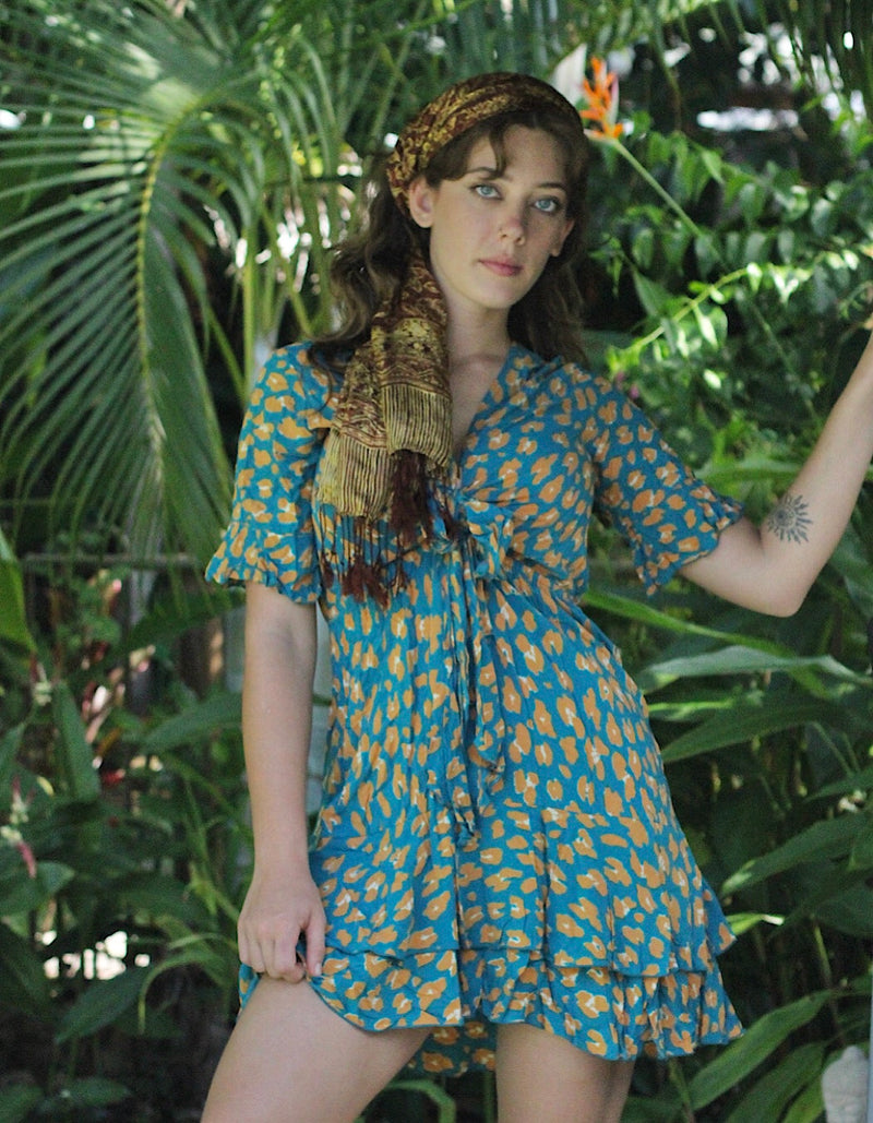 Bella Short Dress in Nomad