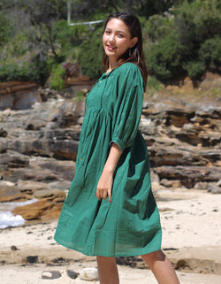 Hawa Midi in Jade- Lined