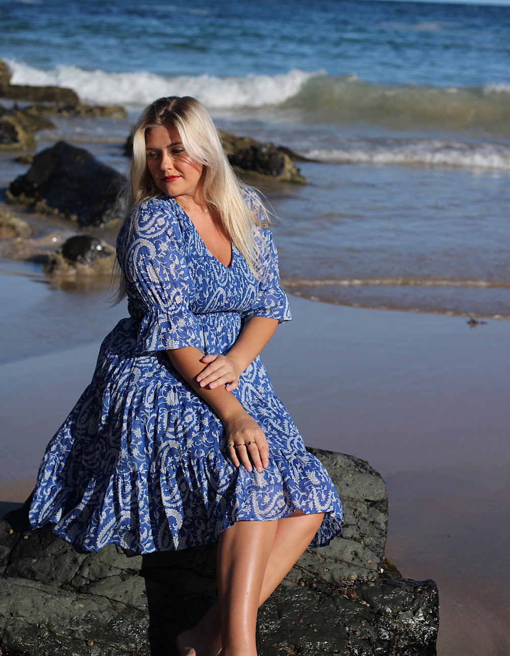 Kaaya Short Dress- Sea Breeze – River Goddess