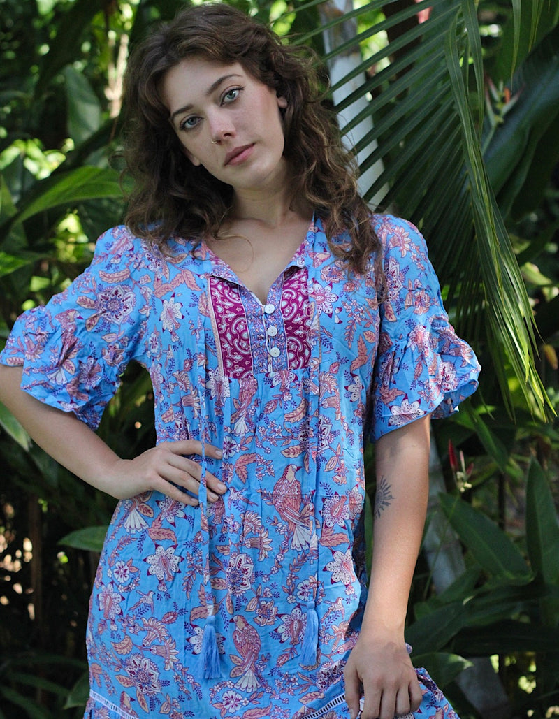 Aqua Sunbird Tunic