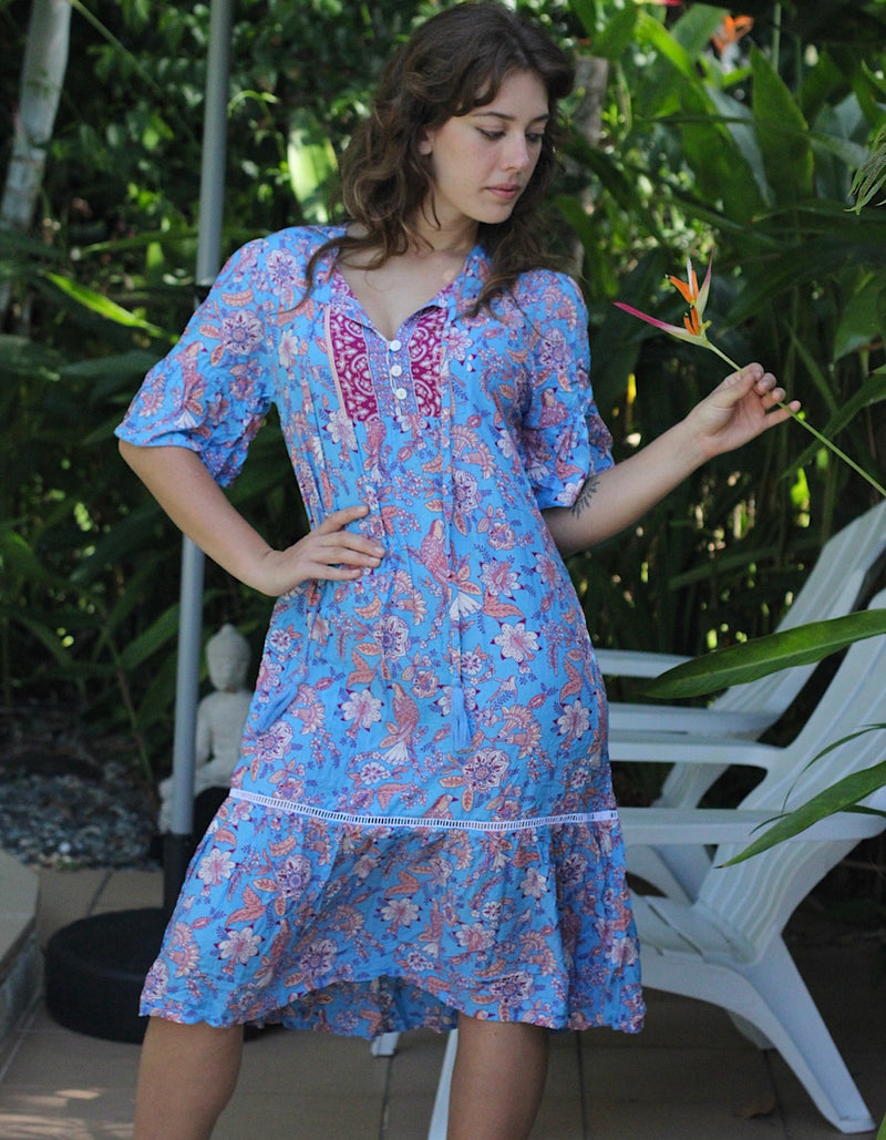 Aqua Sunbird Tunic