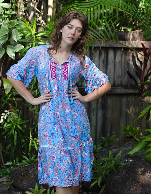 Aqua Sunbird Tunic