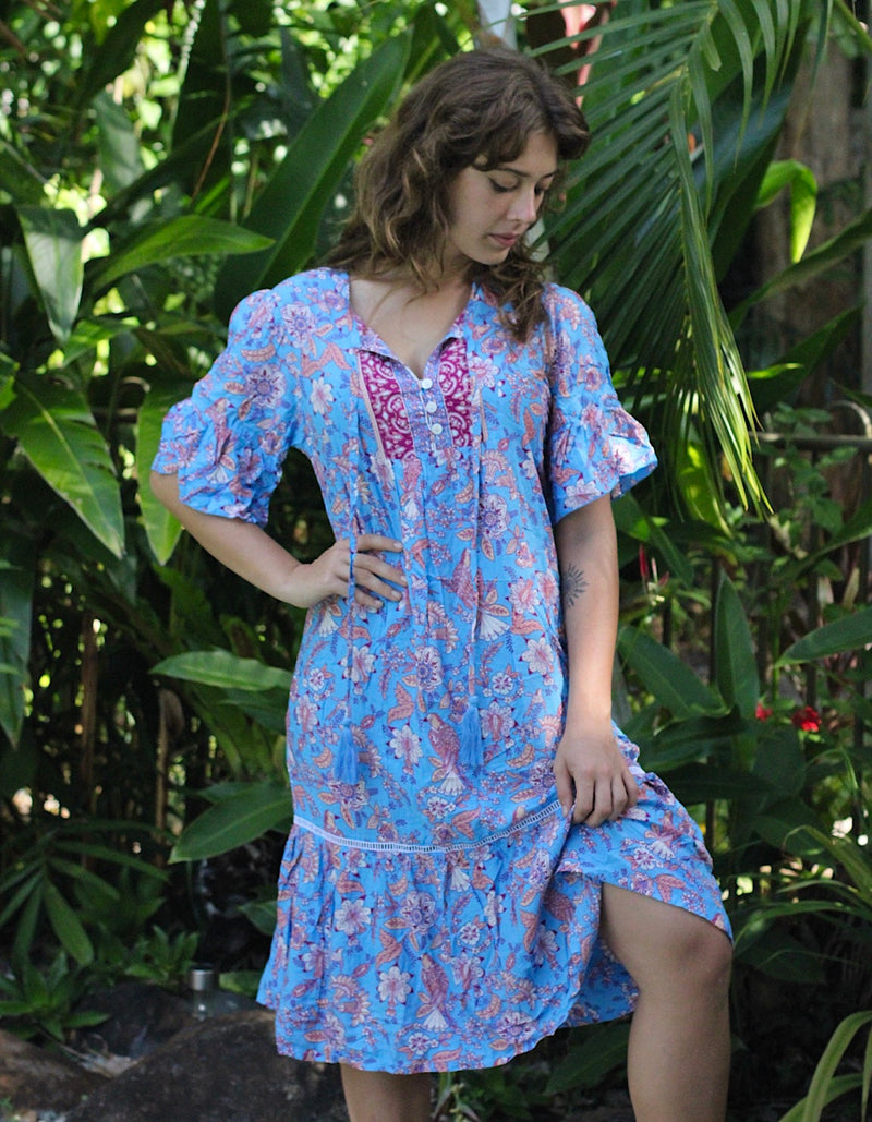 Aqua Sunbird Tunic