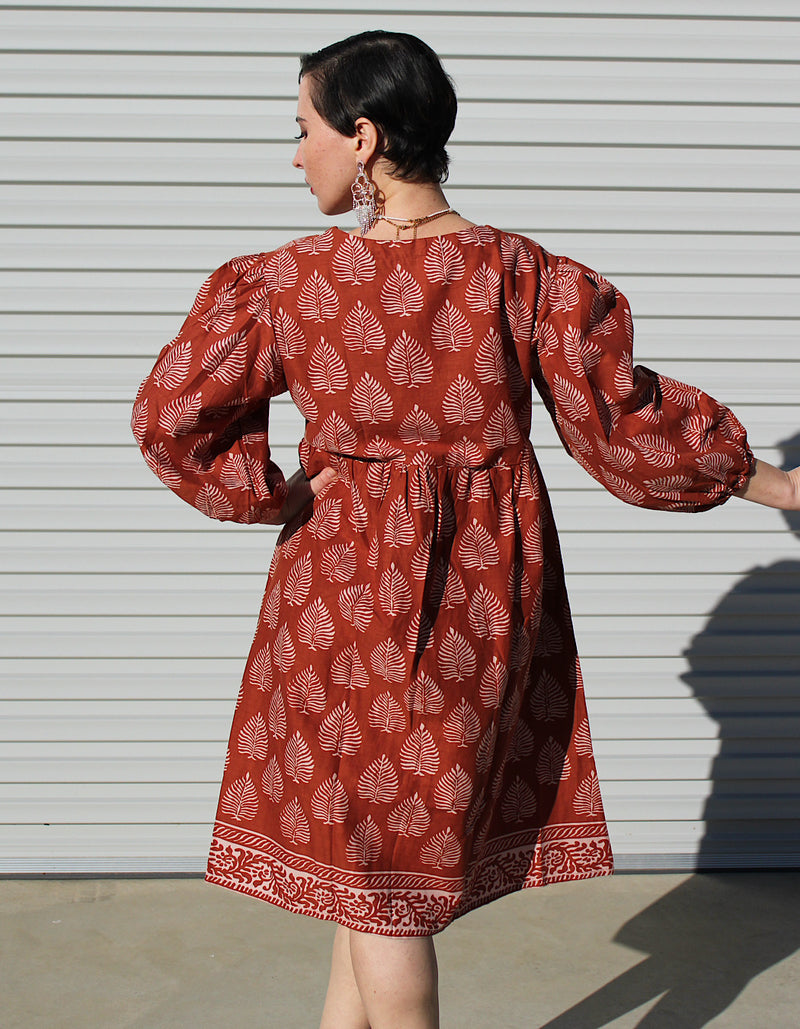 Bali Short Dress in Maple