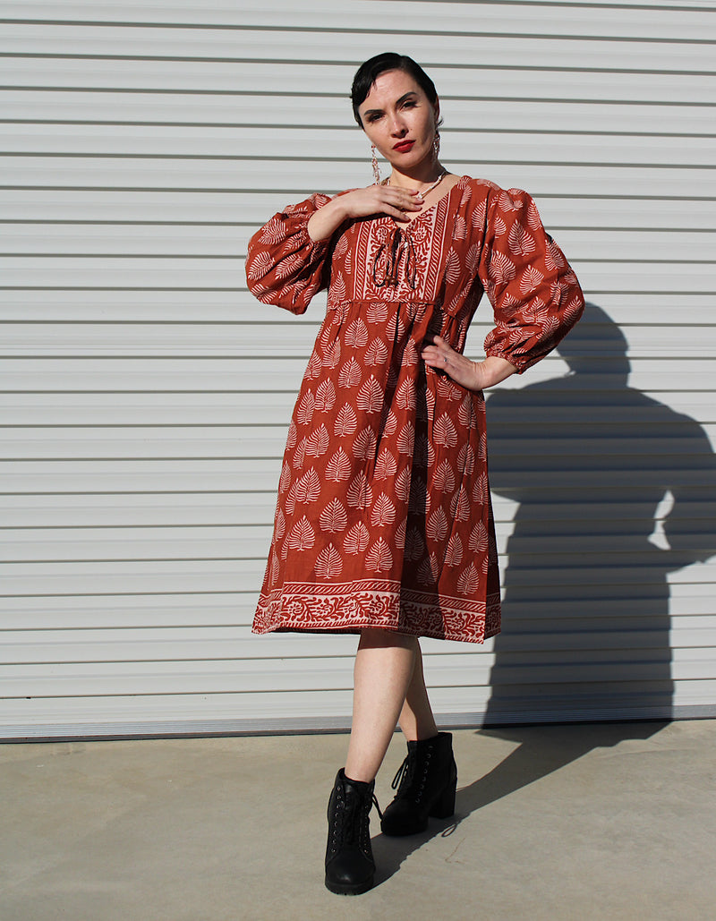 Bali Short Dress in Maple