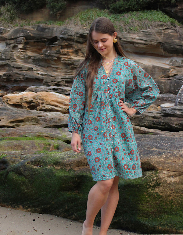Ishani Short Dress in Mystic