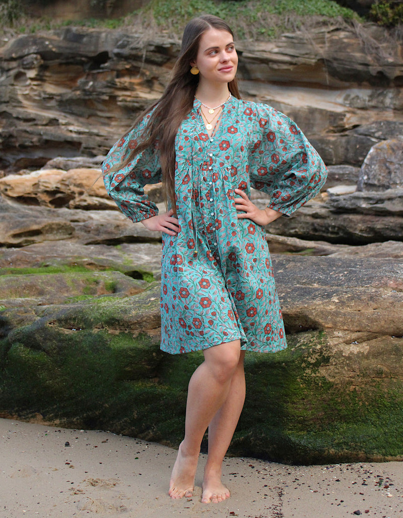 Ishani Short Dress in Mystic