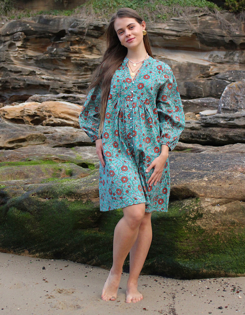 Ishani Short Dress in Mystic