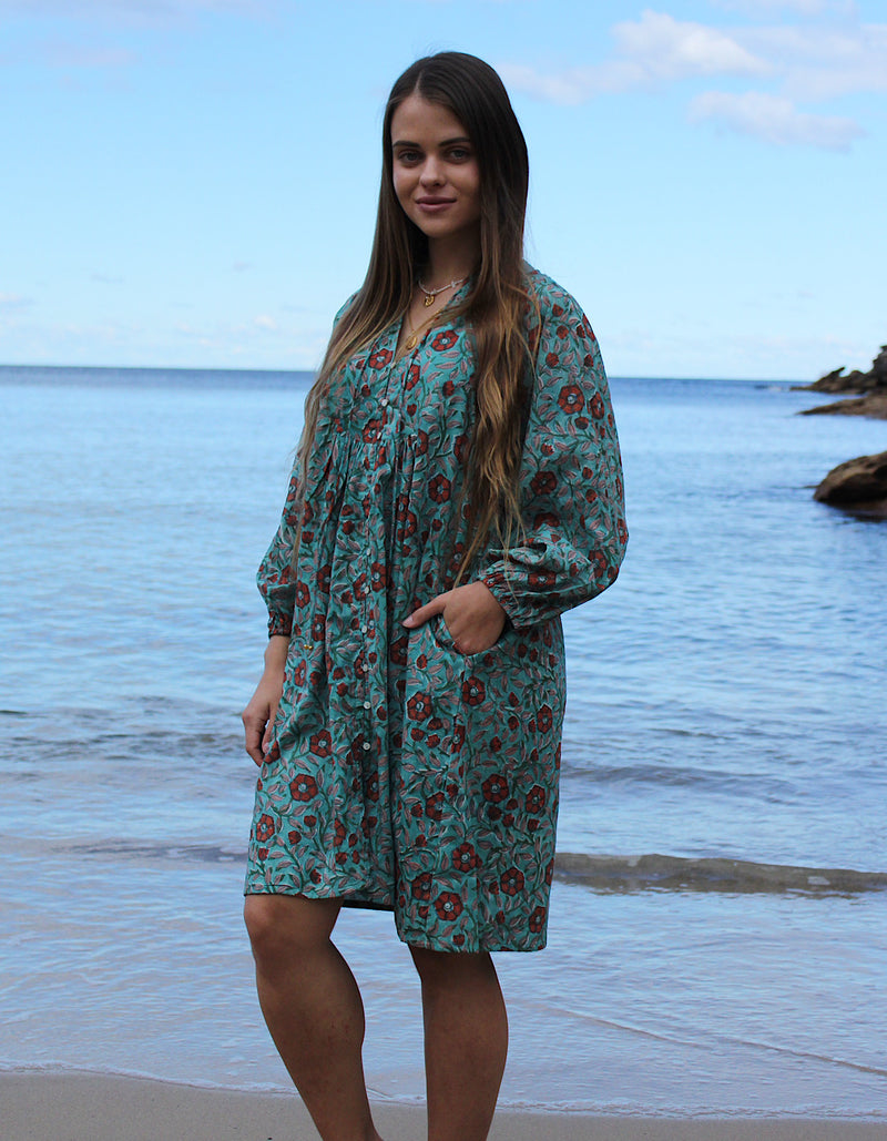 Ishani Short Dress in Mystic