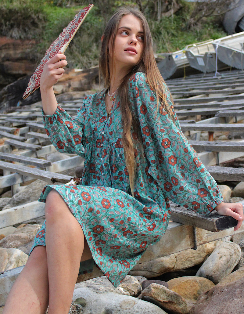 Ishani Short Dress in Mystic
