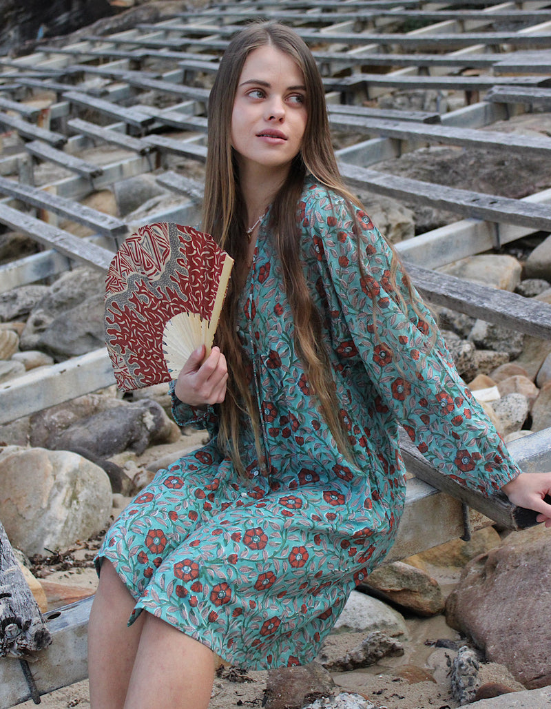Ishani Short Dress in Mystic