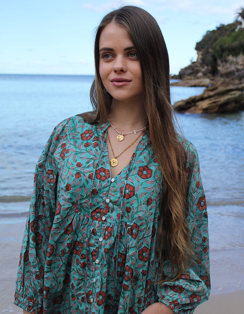 Ishani Short Dress in Mystic