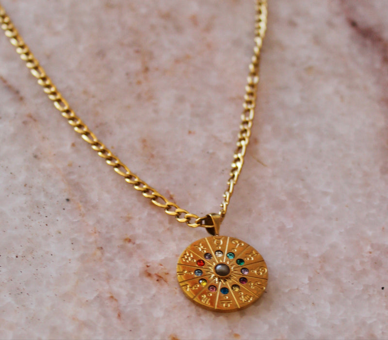 Zodiac Coin Necklace