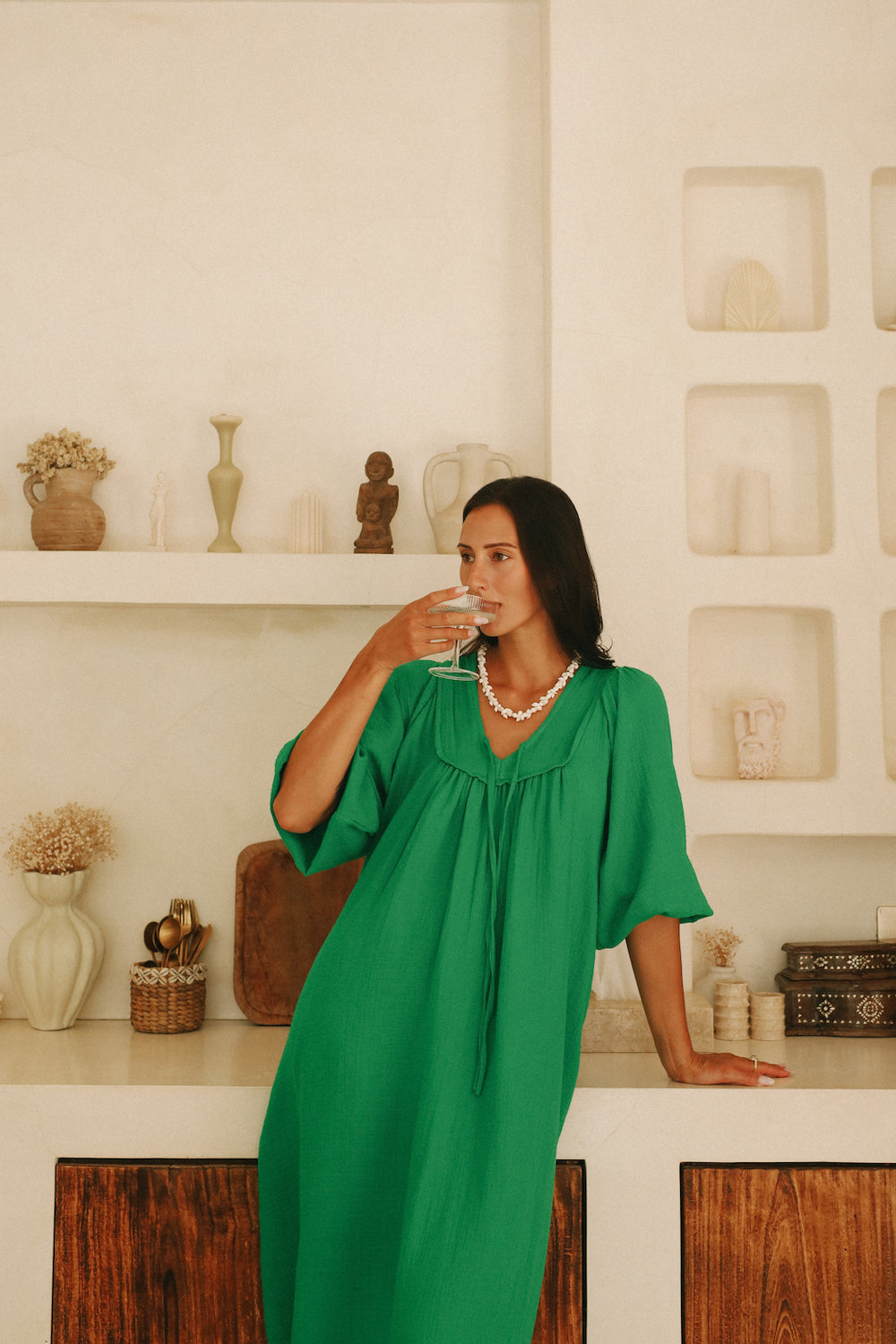 goddess green dress Jai Midi- Lime – River or Navy Size:B5 | US: (8-16) | EN: 34-42 | FR: 36-44 Anthropologie Maeve Sleeveless Midi 092024mb