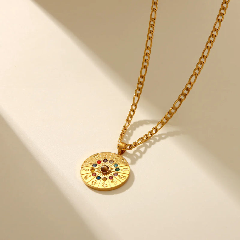 Zodiac Coin Necklace