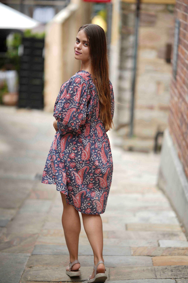 Hawa Short Dress in Moondance