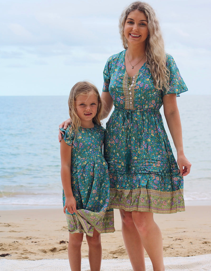 Girls Dress Forest Wild Flower