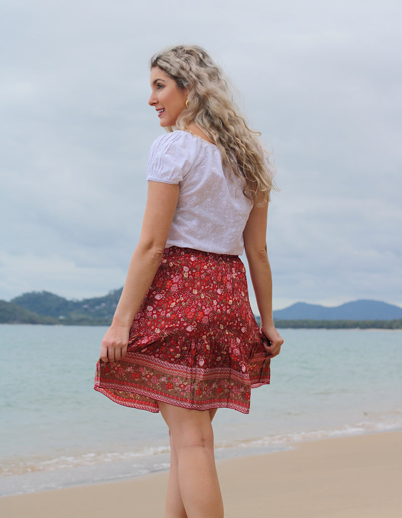 Ruby Wild Flower Skirt