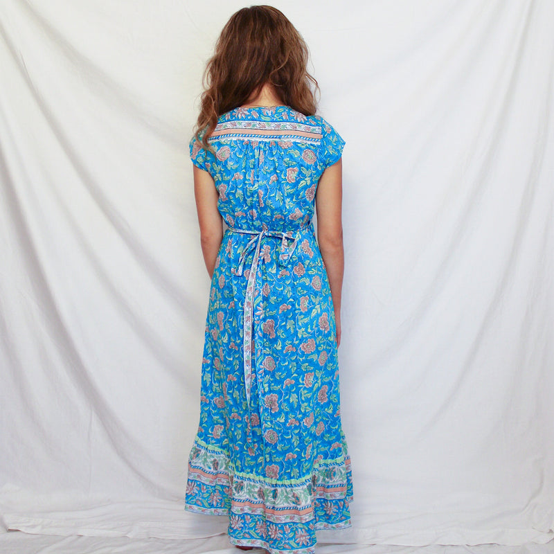 Aqua Sundari Midi Wrap Dress