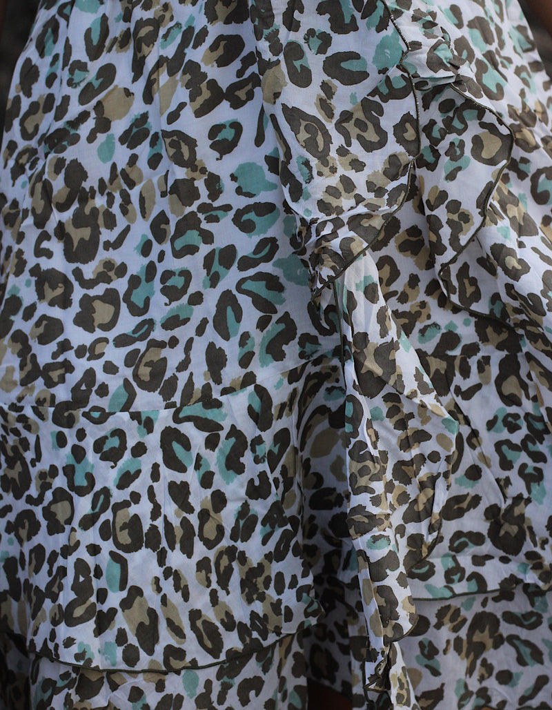 Brown Leopard Bella Short Dress
