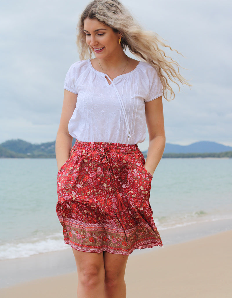 Ruby Wild Flower Skirt